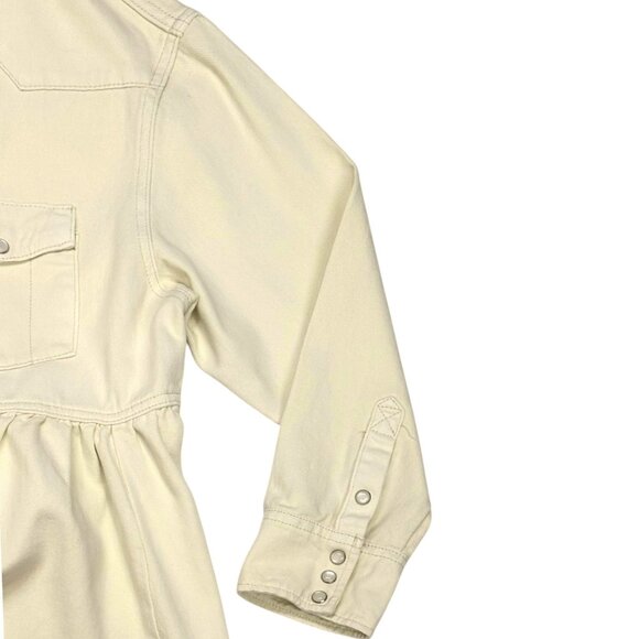 1.4.3. Story by Line Up White Peplum Jean Jacket - Picture 5 of 8